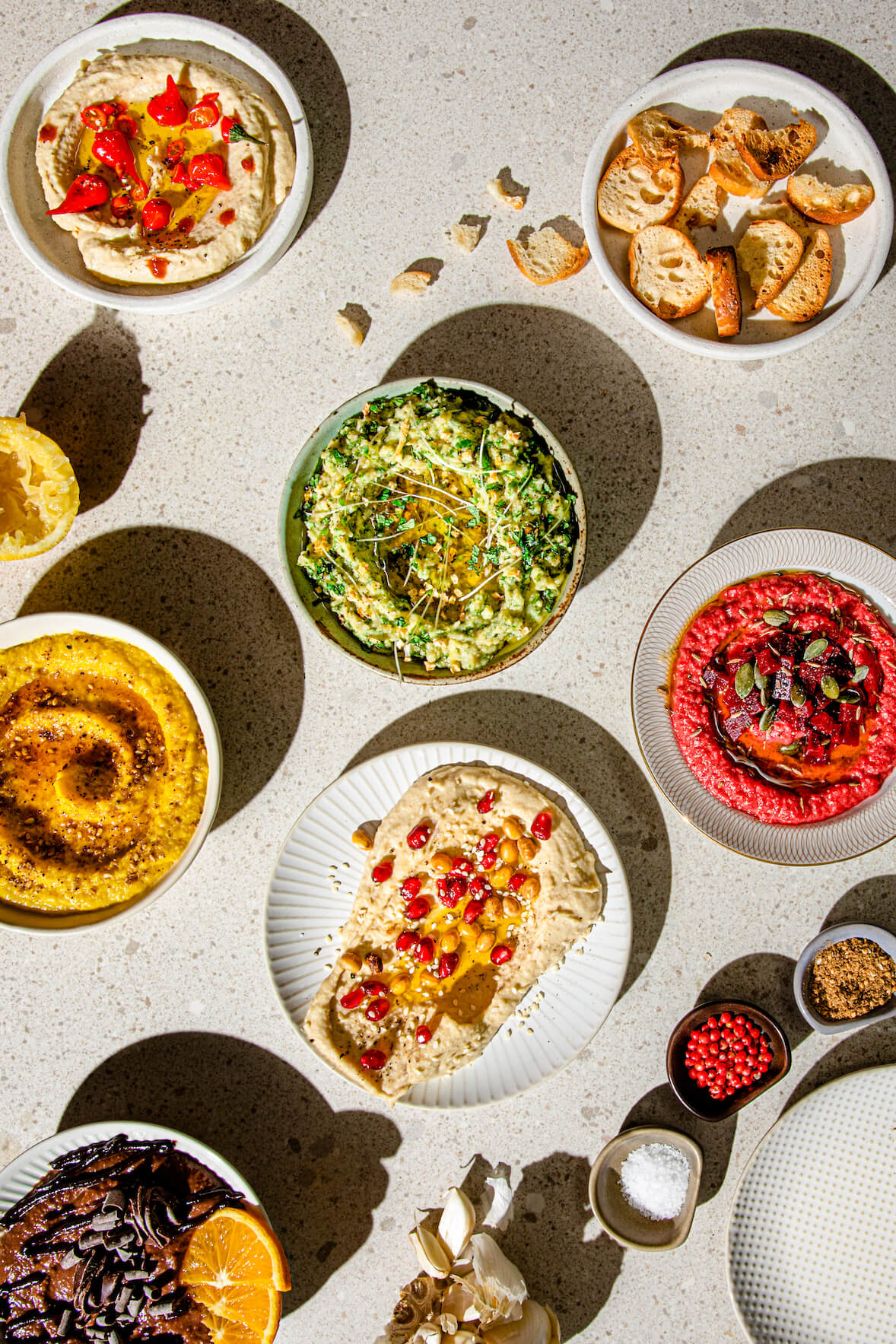 Houmous variés
