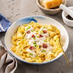 Pâtes carbonara déjeuner