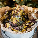 Chocolate Bark with Candied Oranges