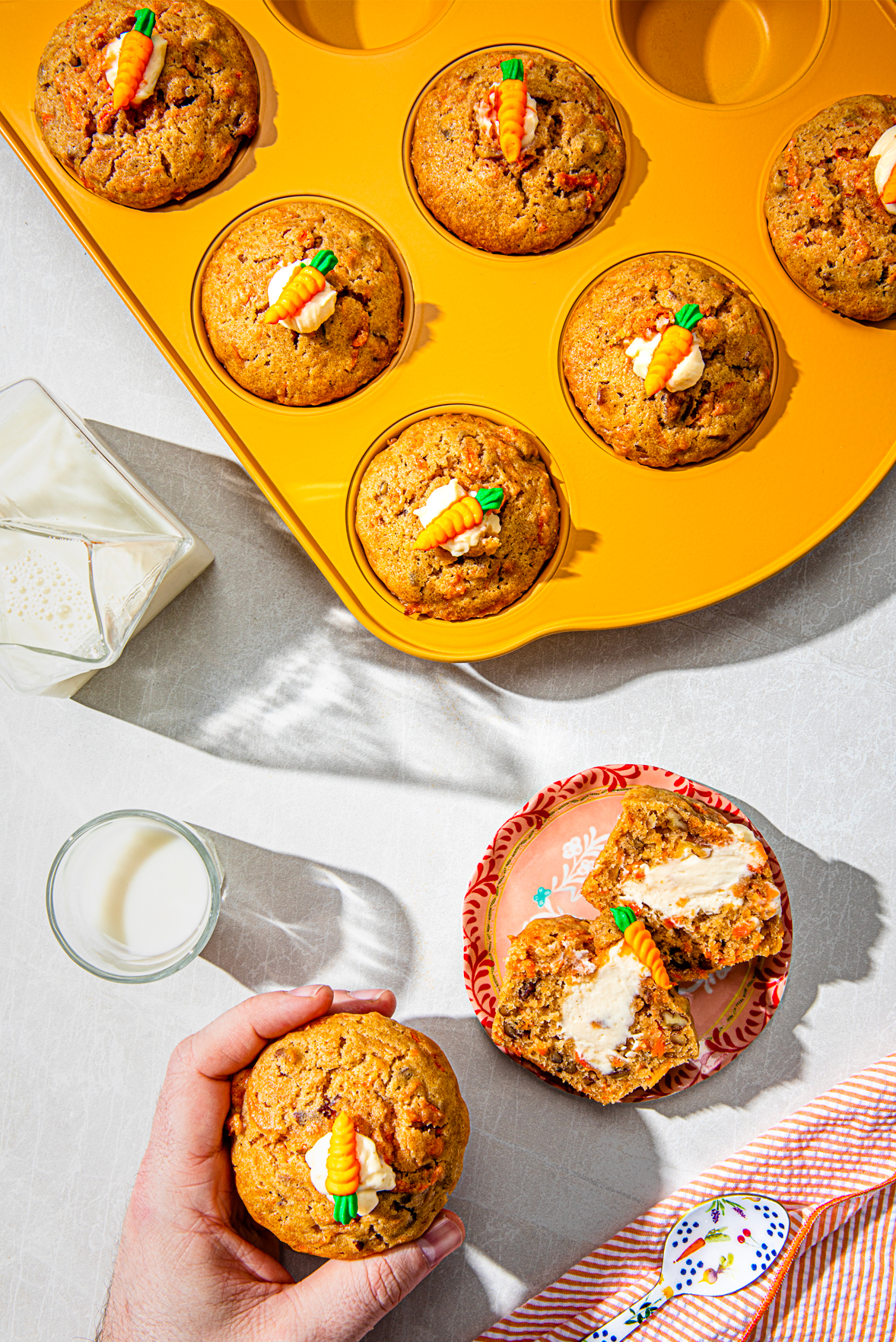 carrot and cream cheese muffins