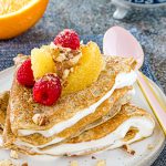 Buckwheat and Orange Protein Crepes