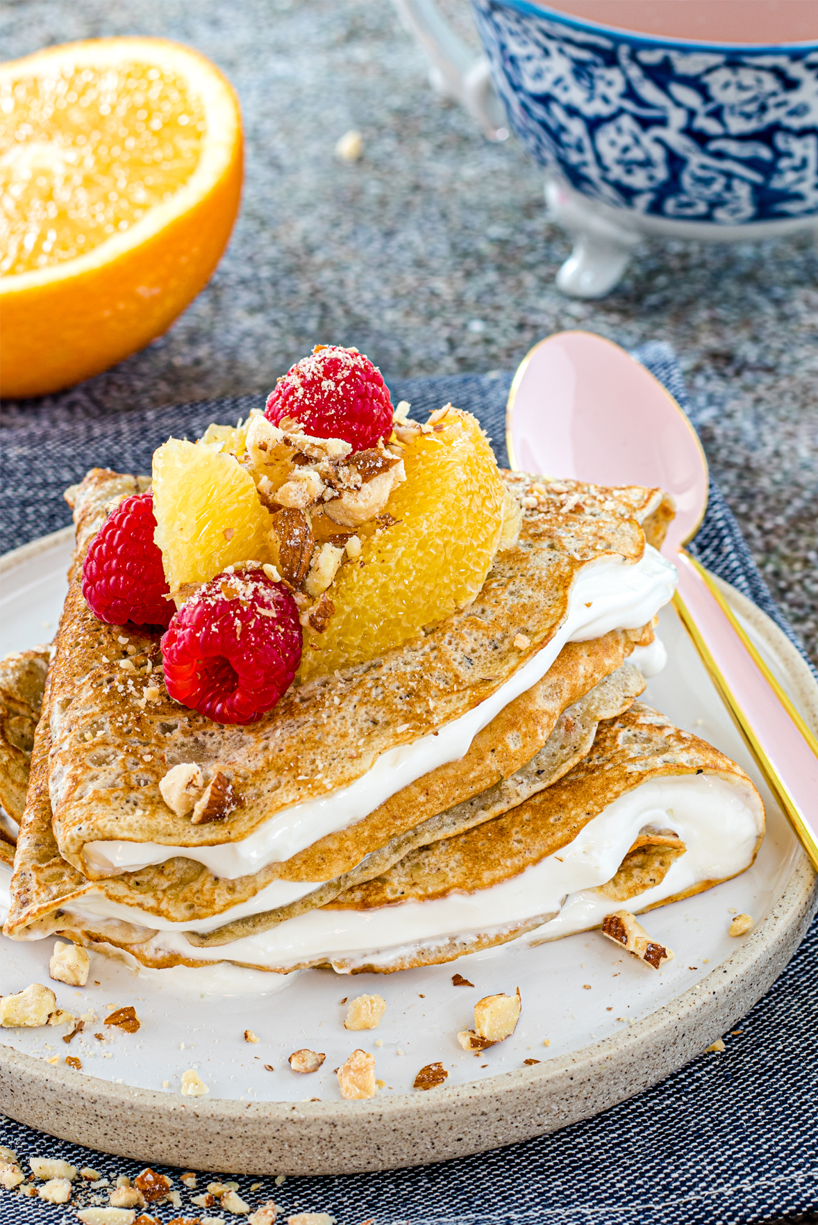 buckwheat protein crepes
