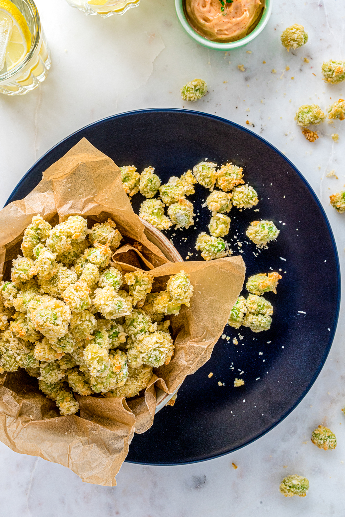 Parmesan Edamame Bites