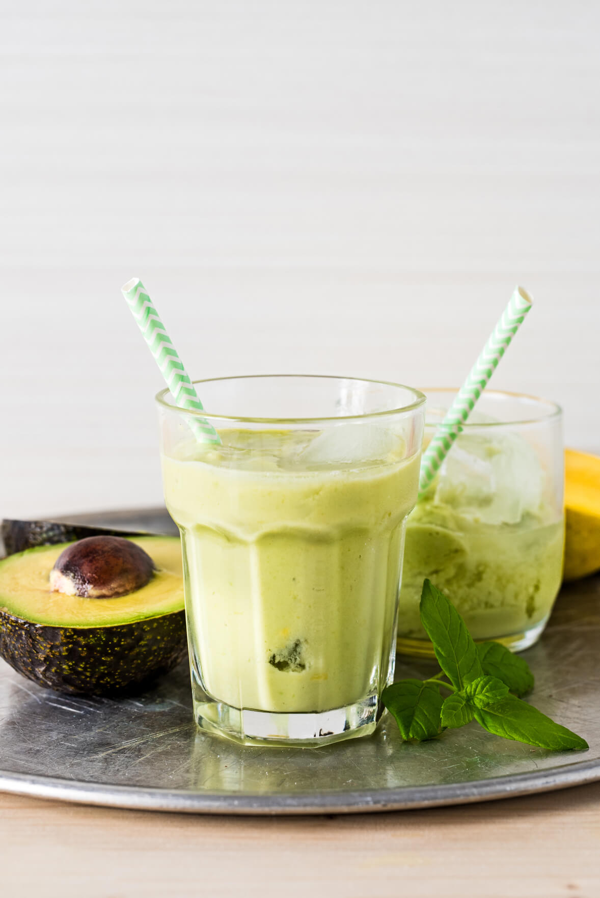 Avocado lassi with yogurt