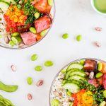 Poké bowl au saumon et au thon