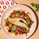 Tacos végé au seitan effiloché