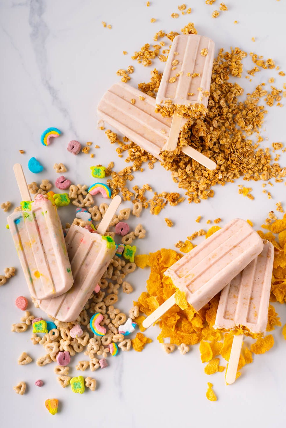 Cereal and Milk Popsicles