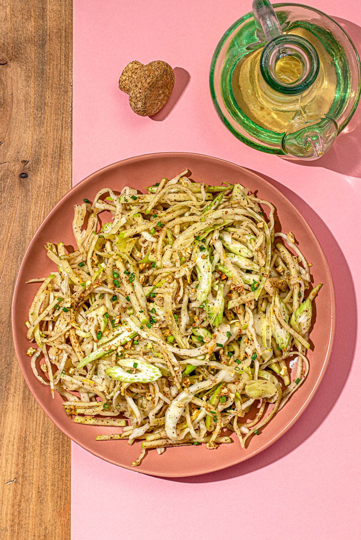Green apple za'atar and lemon coleslaw