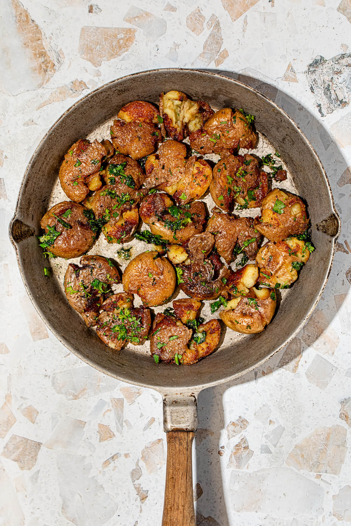 Smashed potatoes