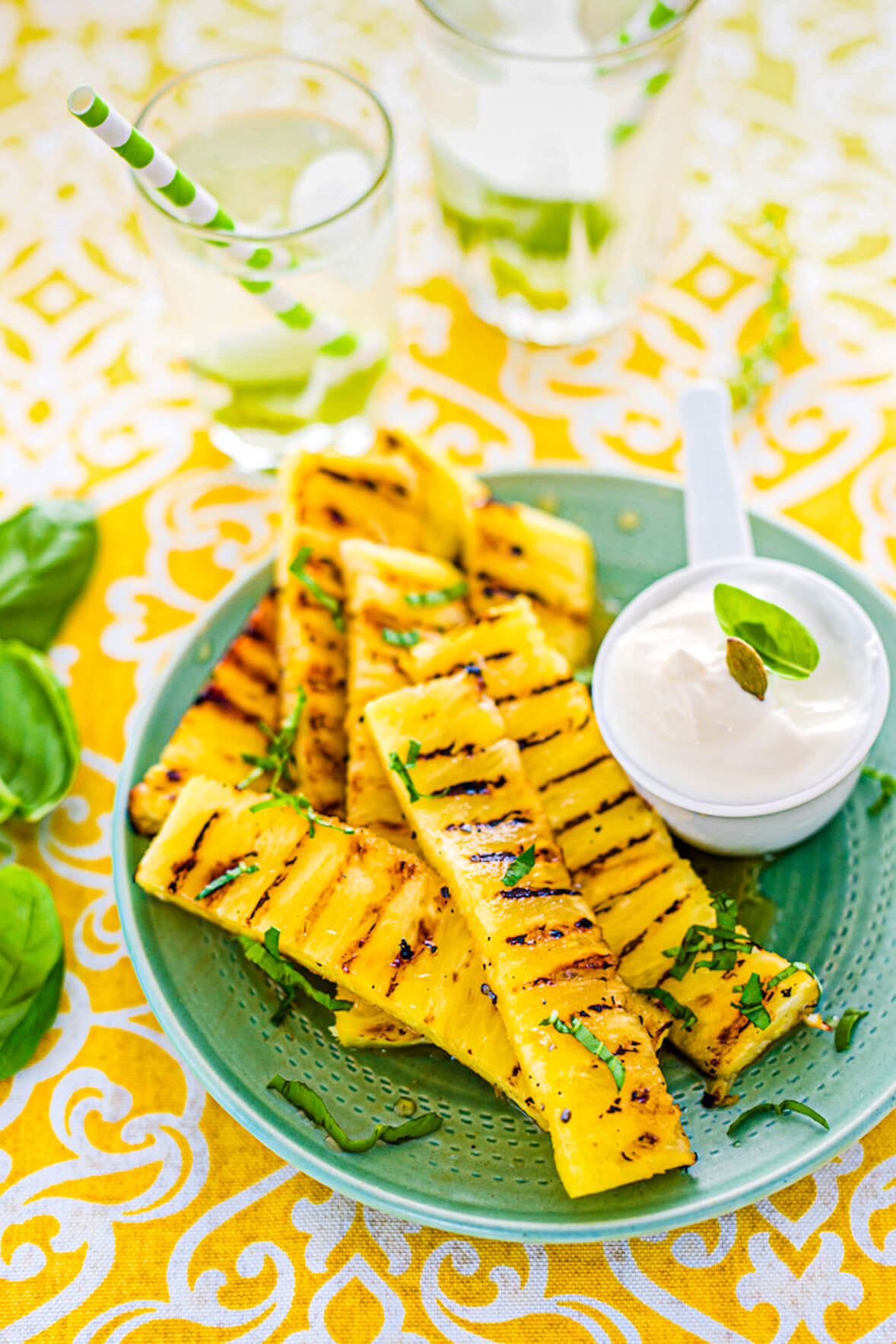 Ananas grillé