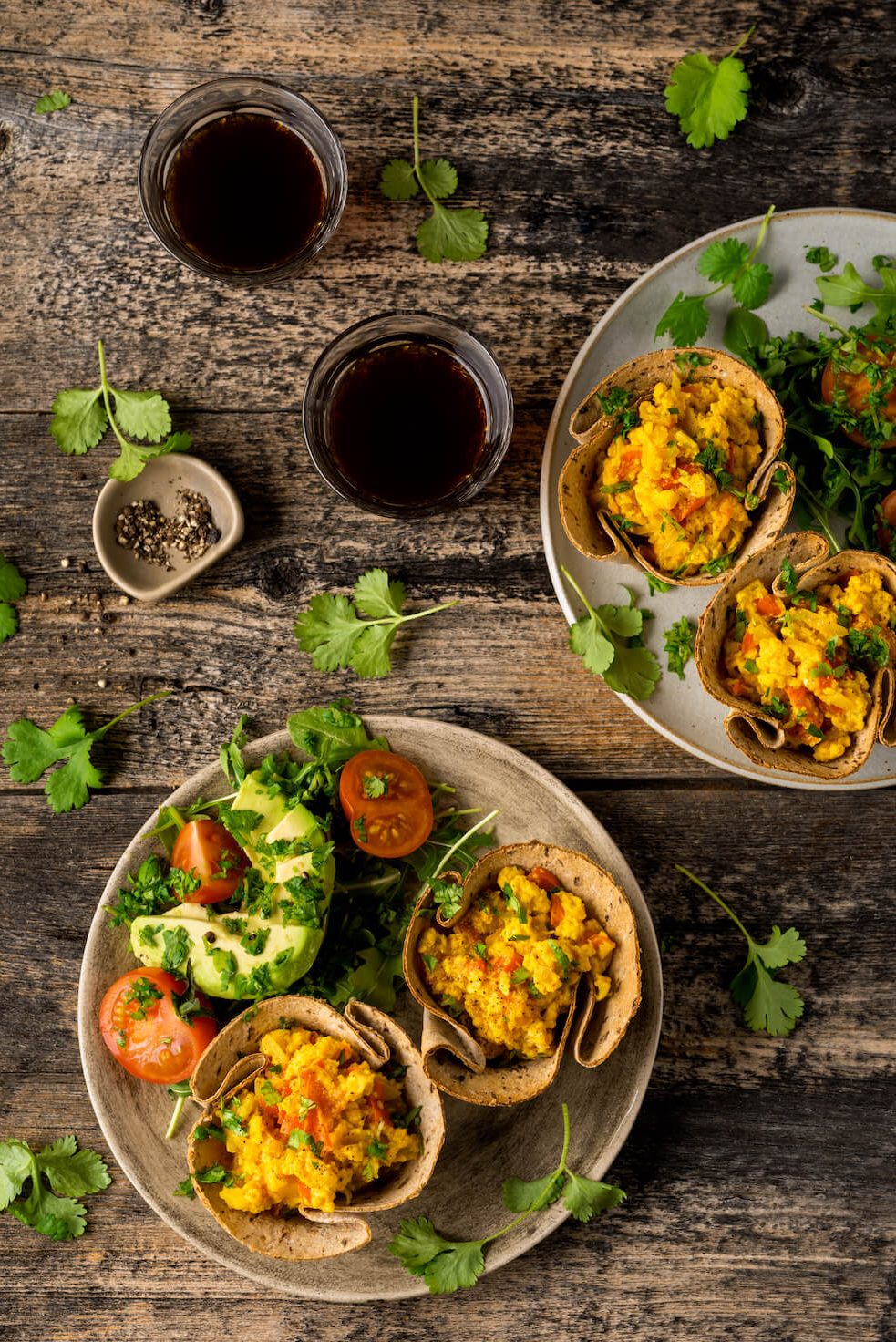 Coupelles aux oeufs masala