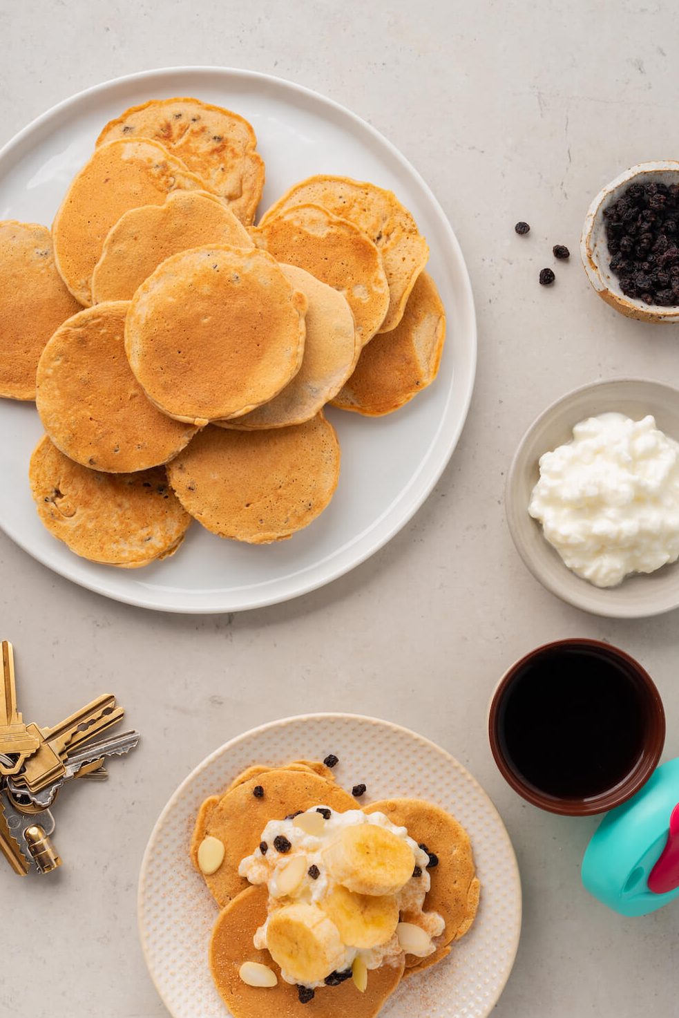 Mini pancakes sur le pouce