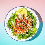 Salmon Poke Bowl with Strawberry Salsa
