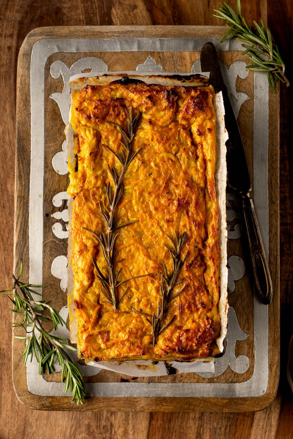 Zucchini and sweet potato soufflé