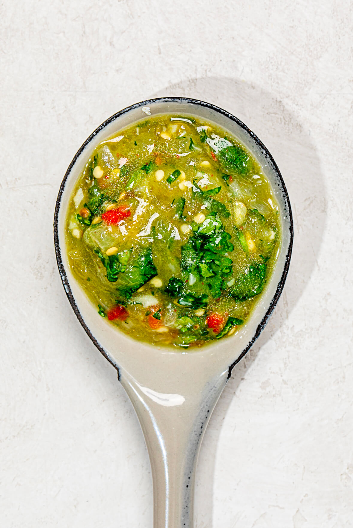 Salsa verde with cilantro