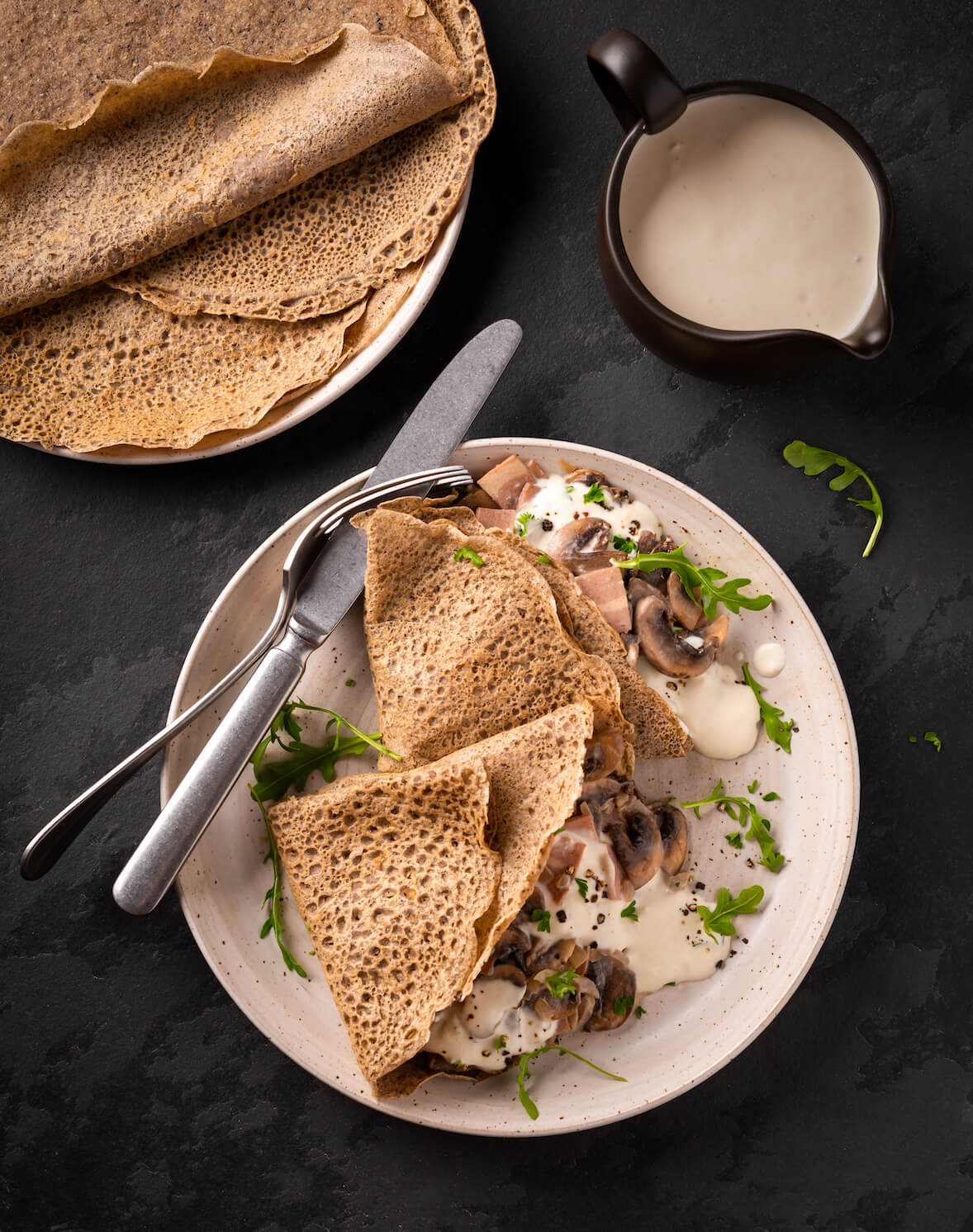 Galette sarrasin bretonne à la forestière