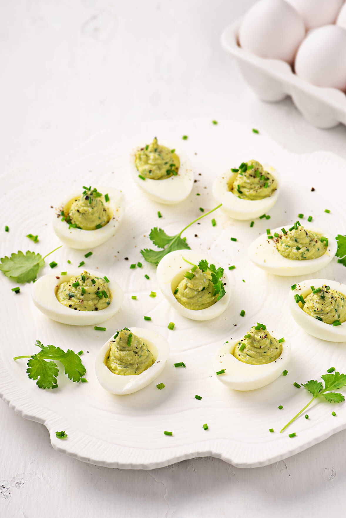 Avocado deviled eggs