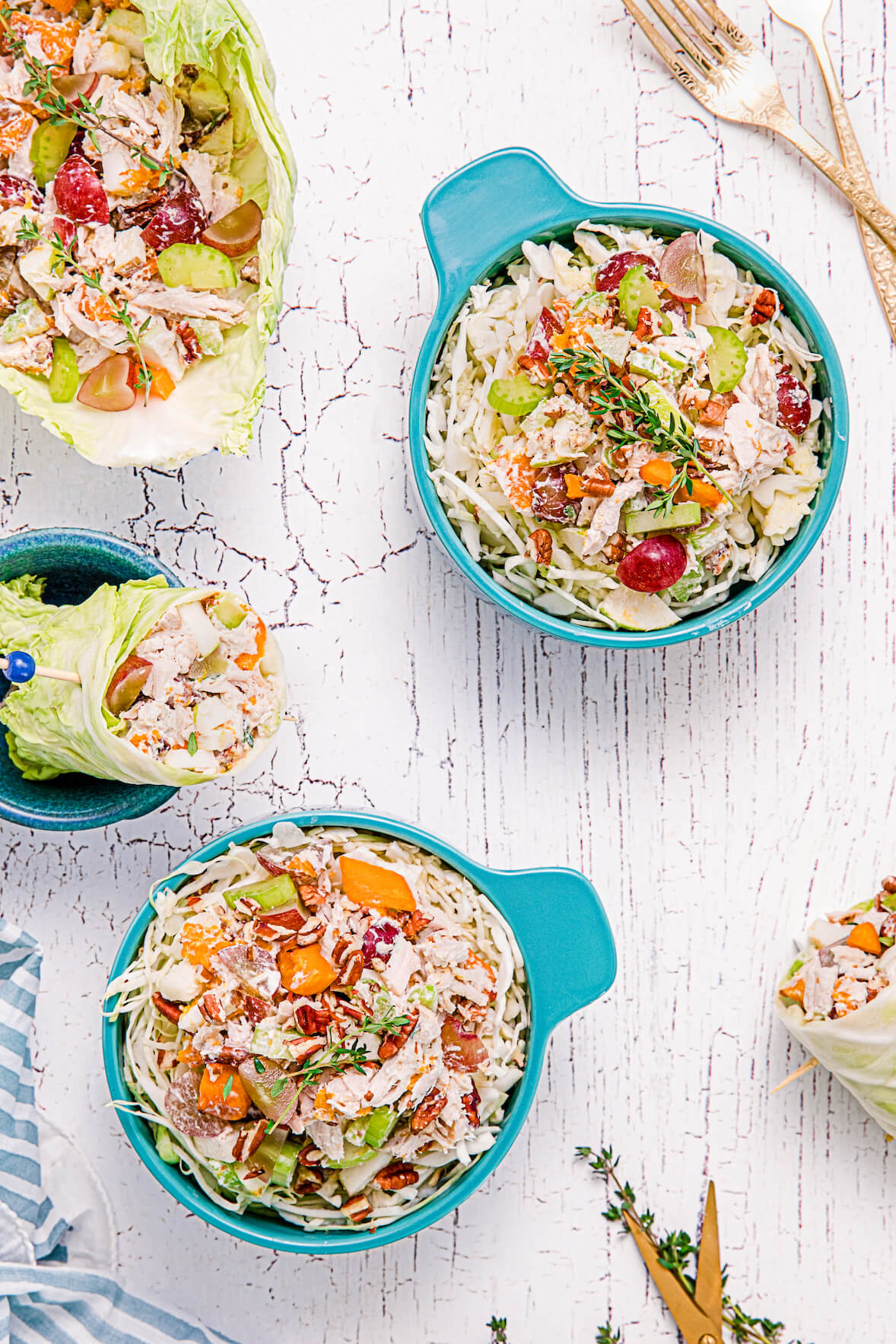 Lettuce chicken wrap