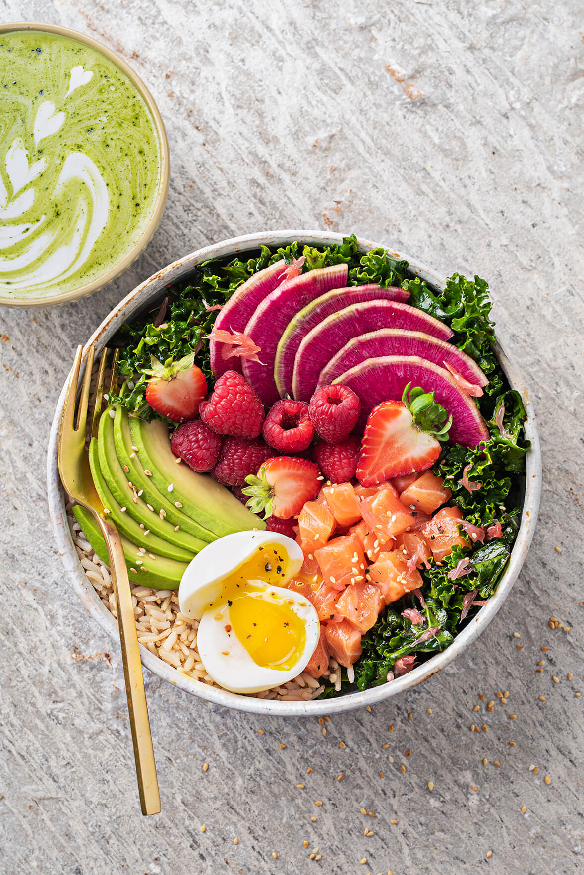 Poke bowl déjeuner