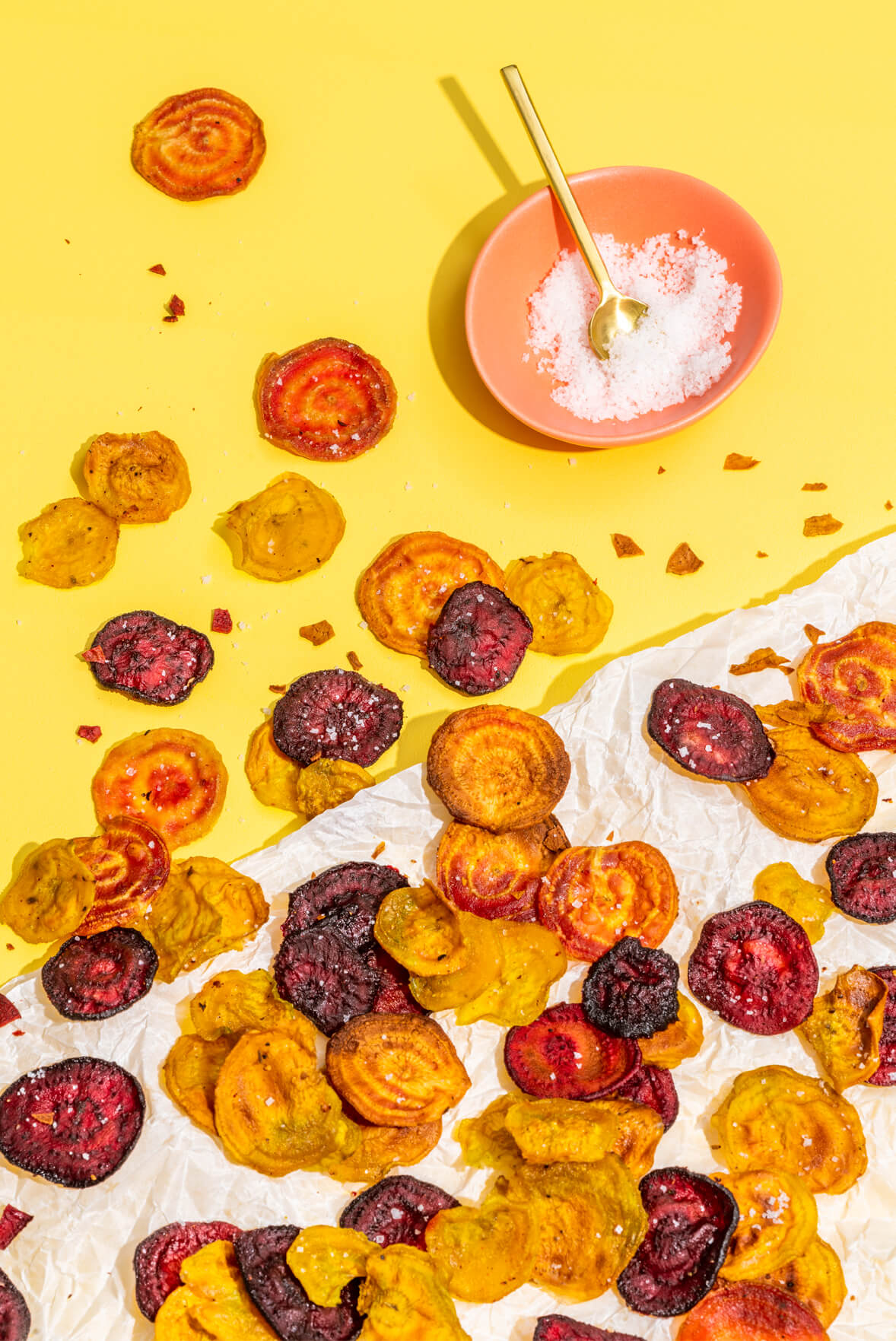 Croustilles de betteraves au cumin