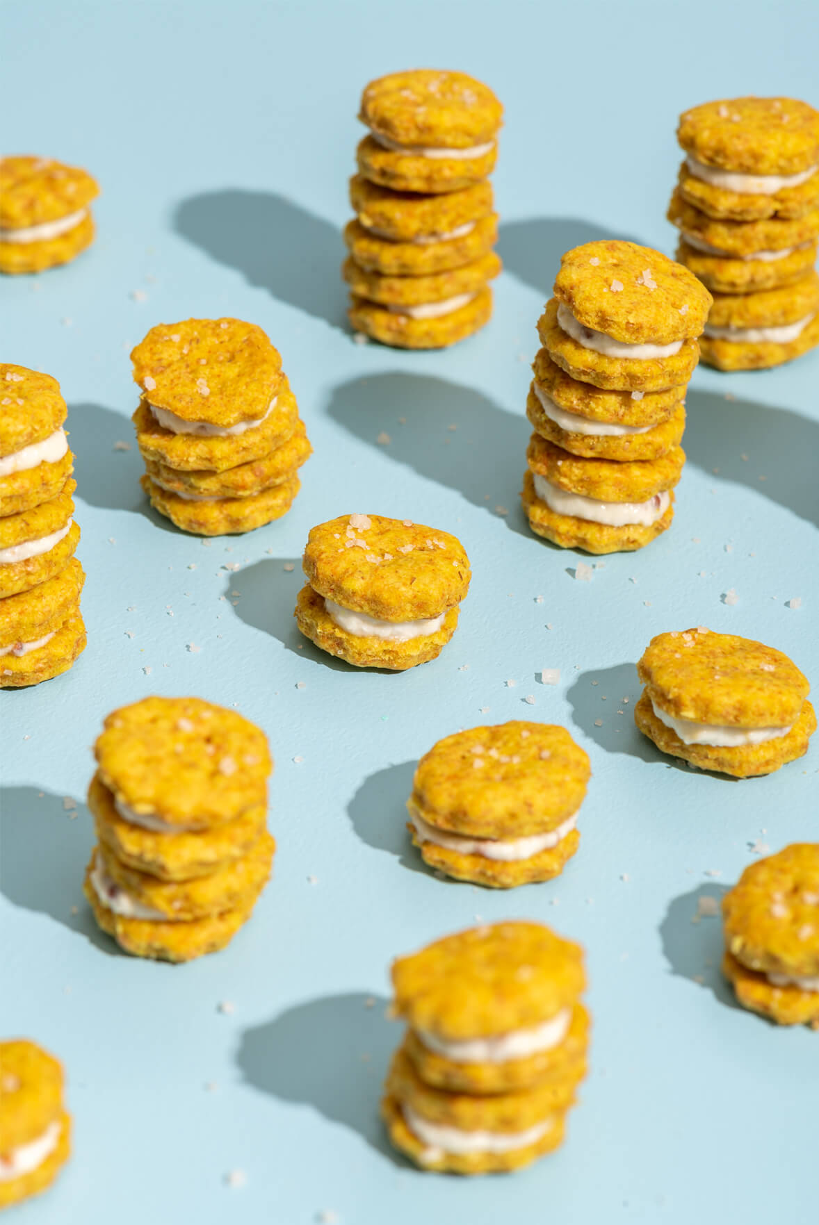 Minisandwichs au fromage fouetté