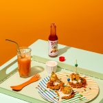 Sweet Potato, Fried Chicken & Hot Sauce Waffles