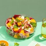 Cantaloupe Caprese Salad