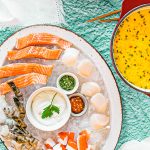 Fondue aux poissons et aux fruits de mer