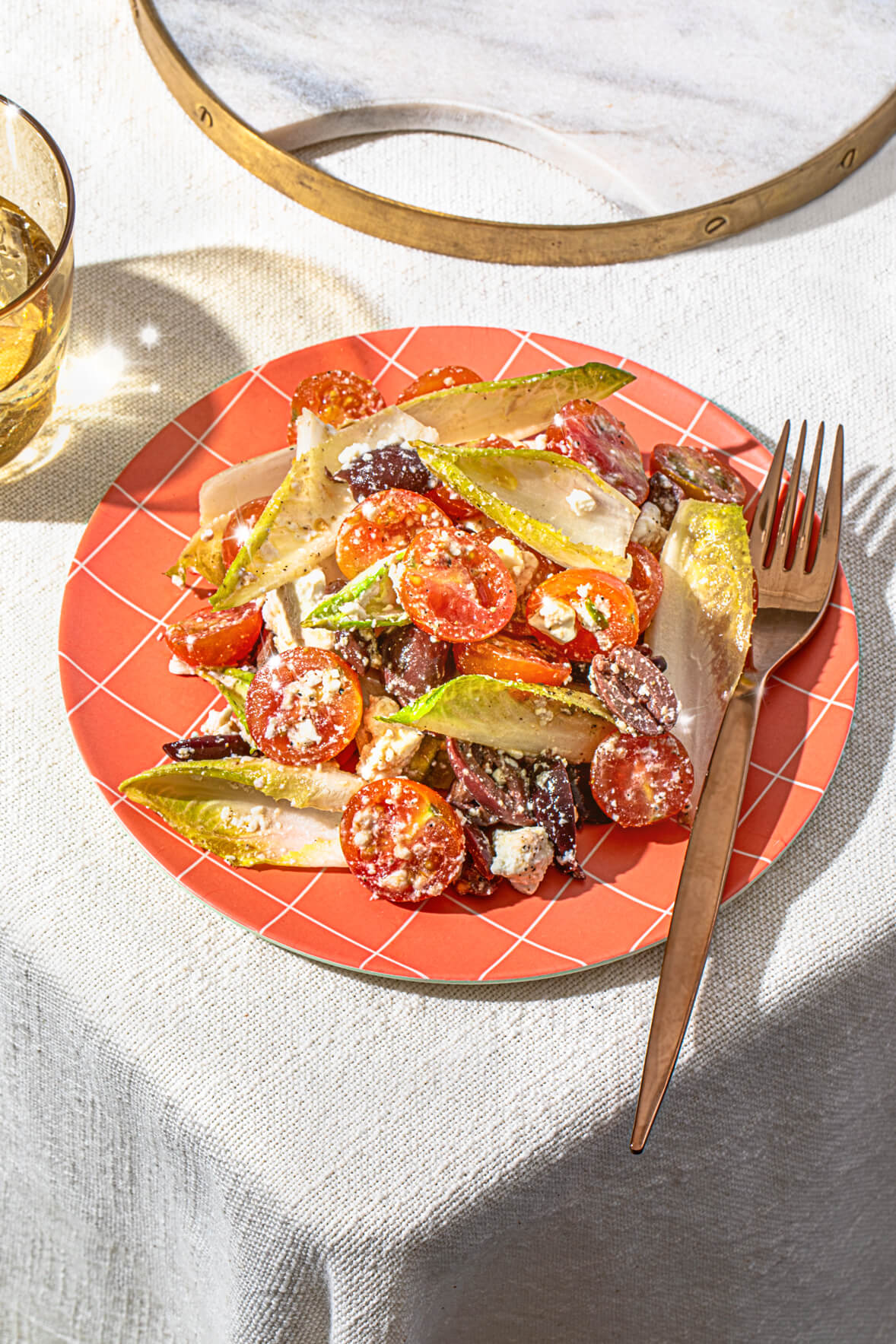 Tomato and endive salad