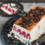 Semifreddo au café et aux framboises