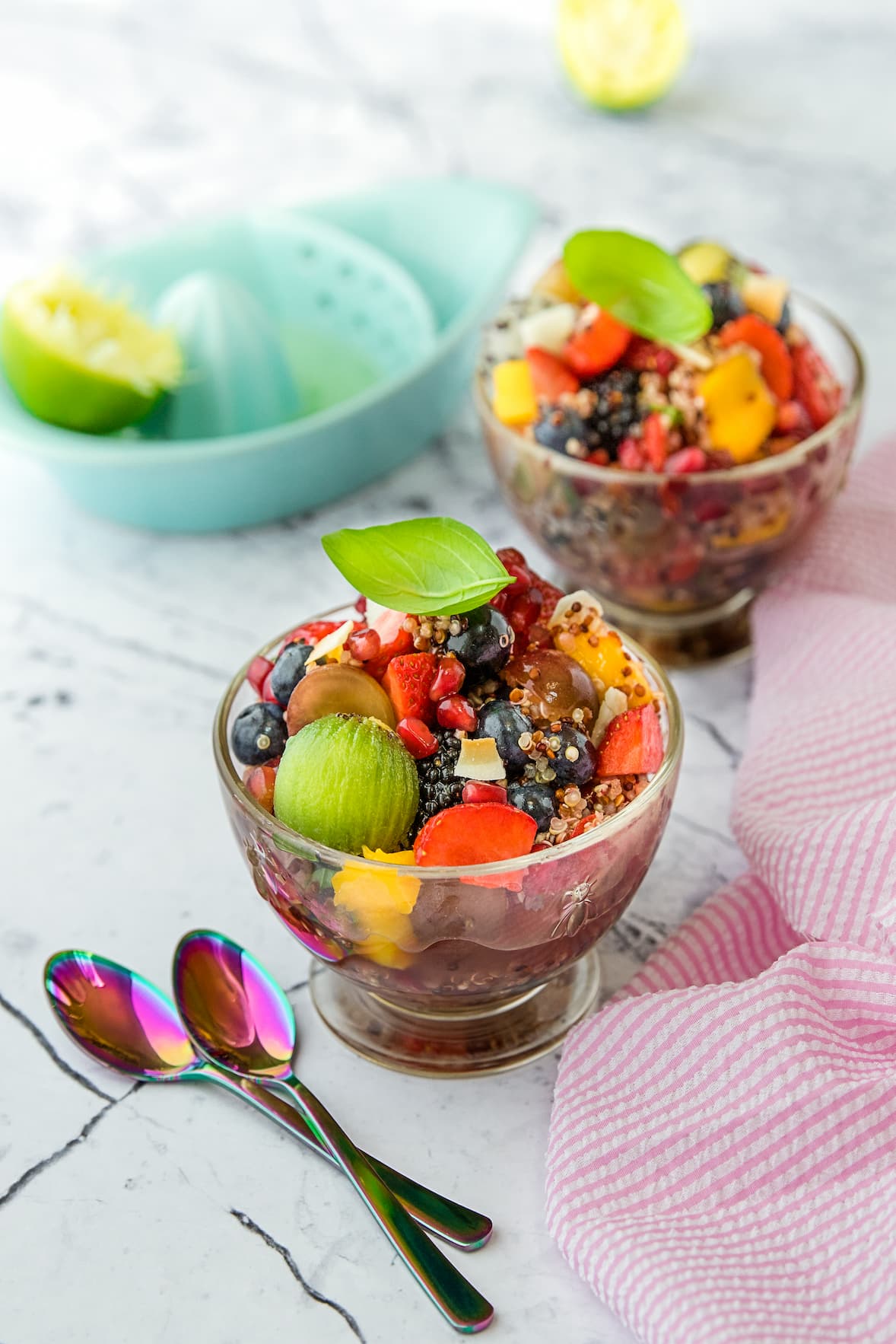Salade de fruits avec quinoa