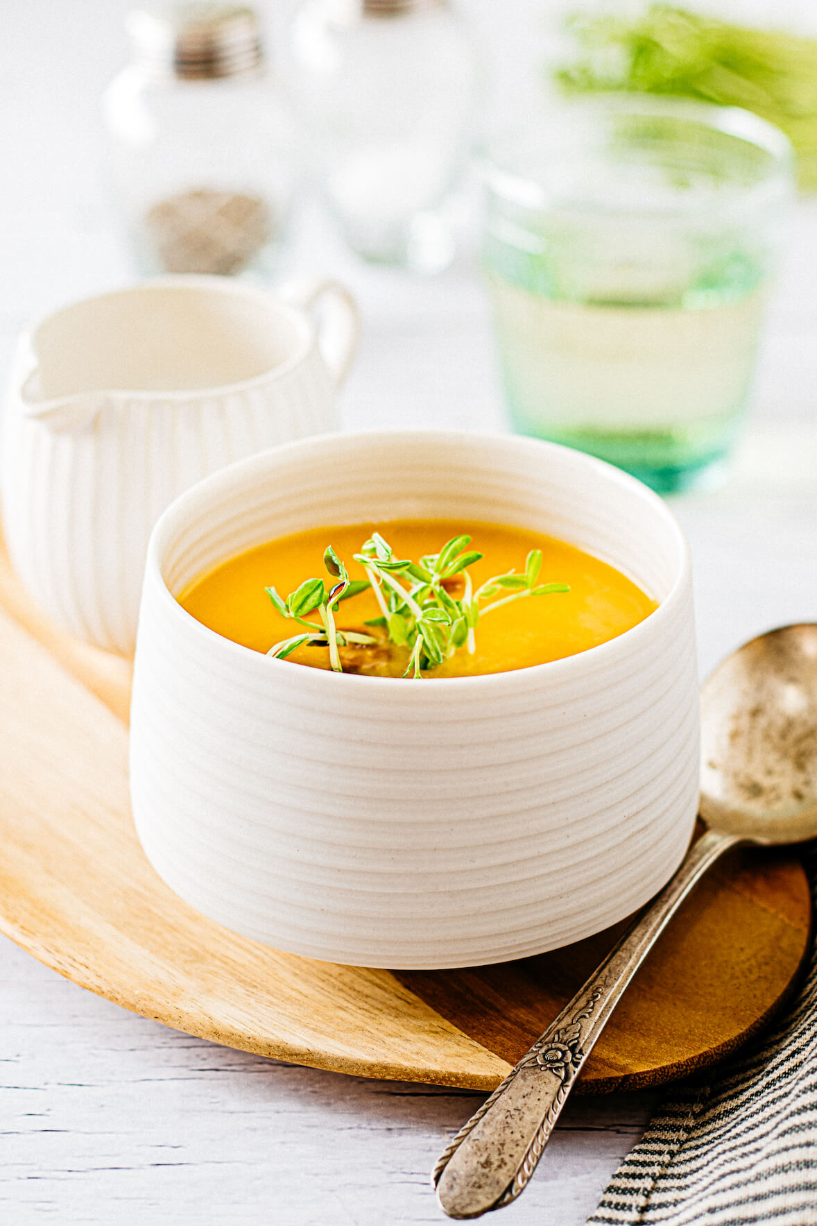 Squash, orange, and fennel soup