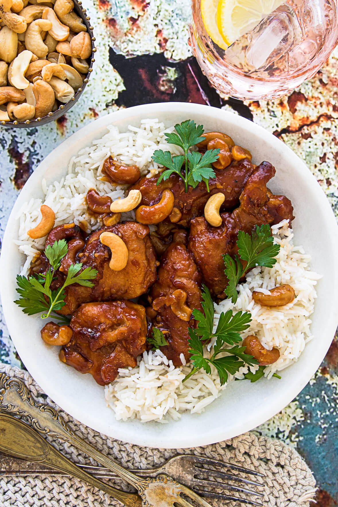 Mijoté de poulet aux noix de cajou