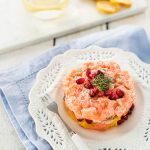 Tartare de saumon et suprêmes d’agrumes