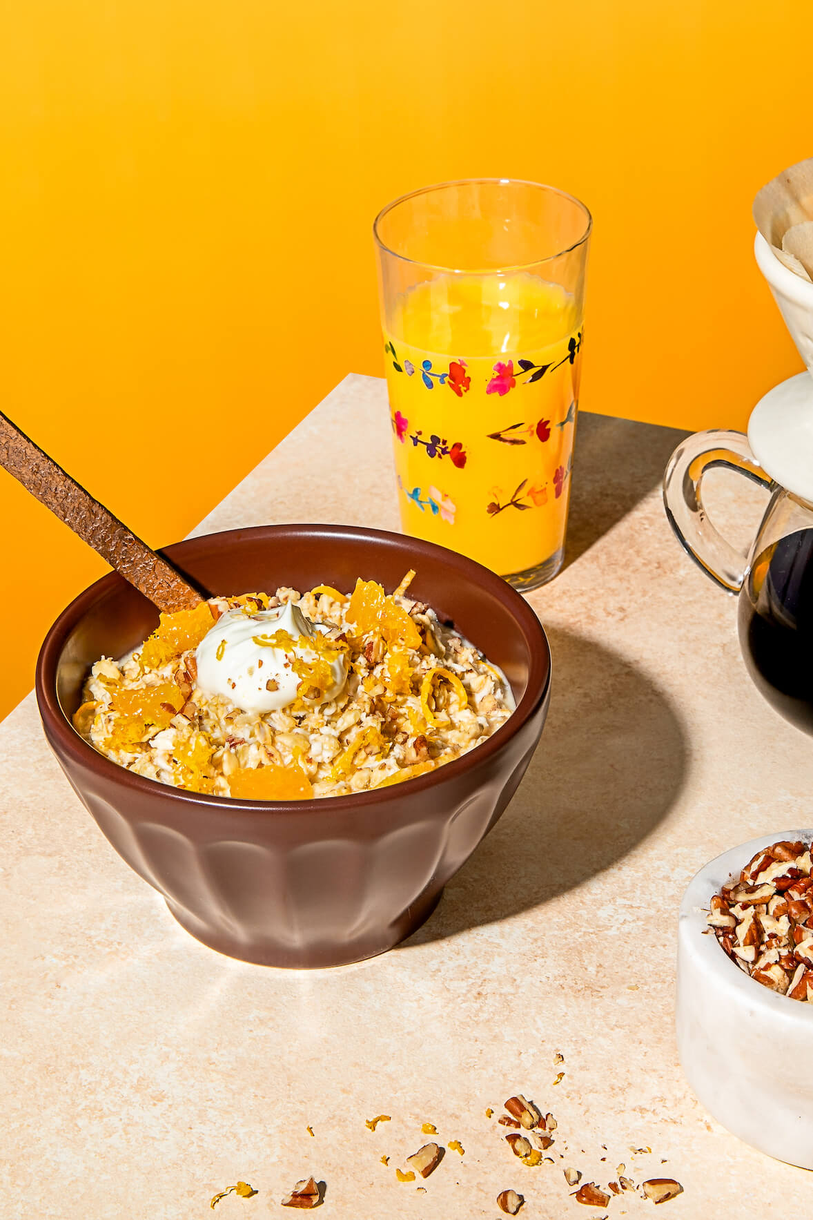 Overnight orange oatmeal