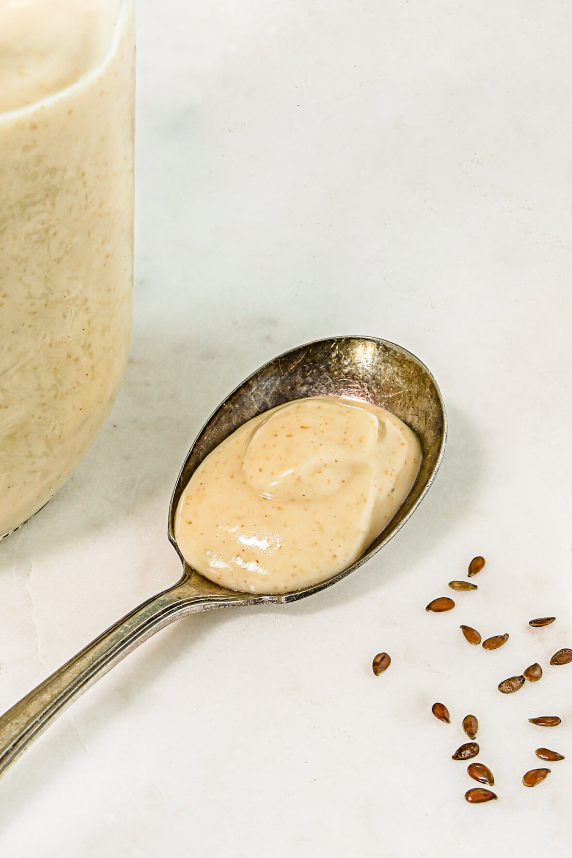 Véganaise à la graine de lin (mayo végane)