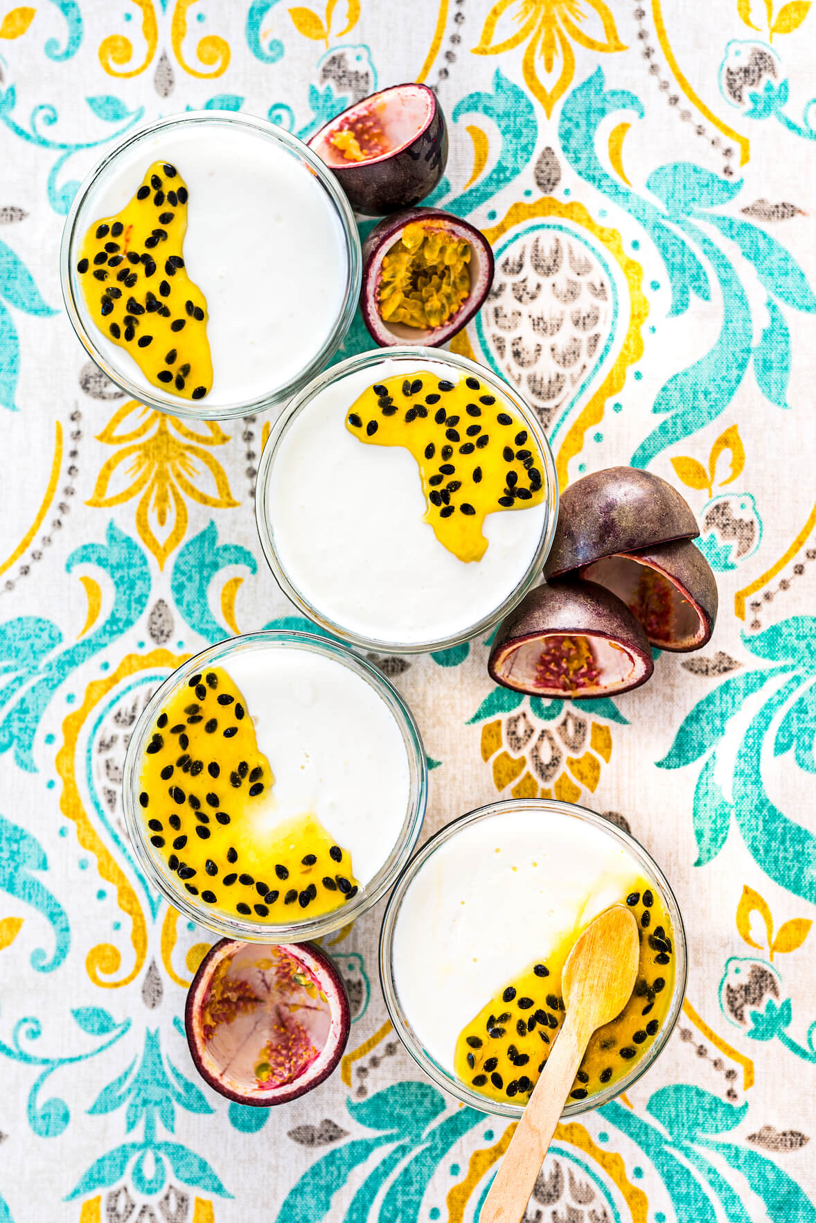 Panna cotta au fruit de la passion