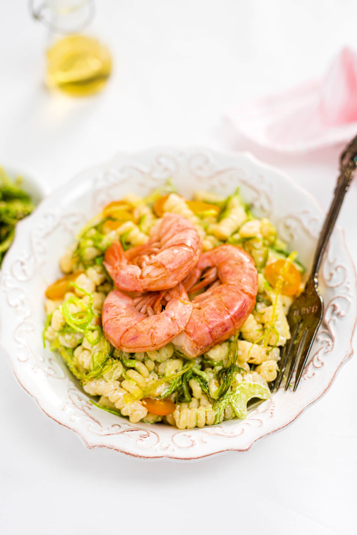 Salade de pâtes et crevettes