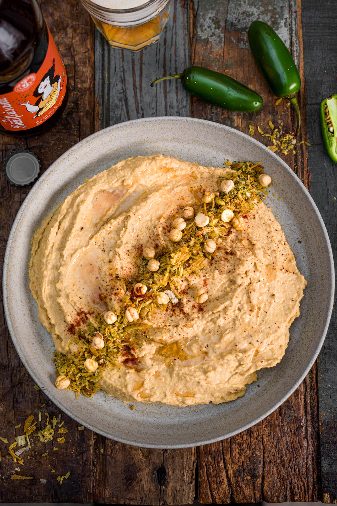 Houmous à la bière