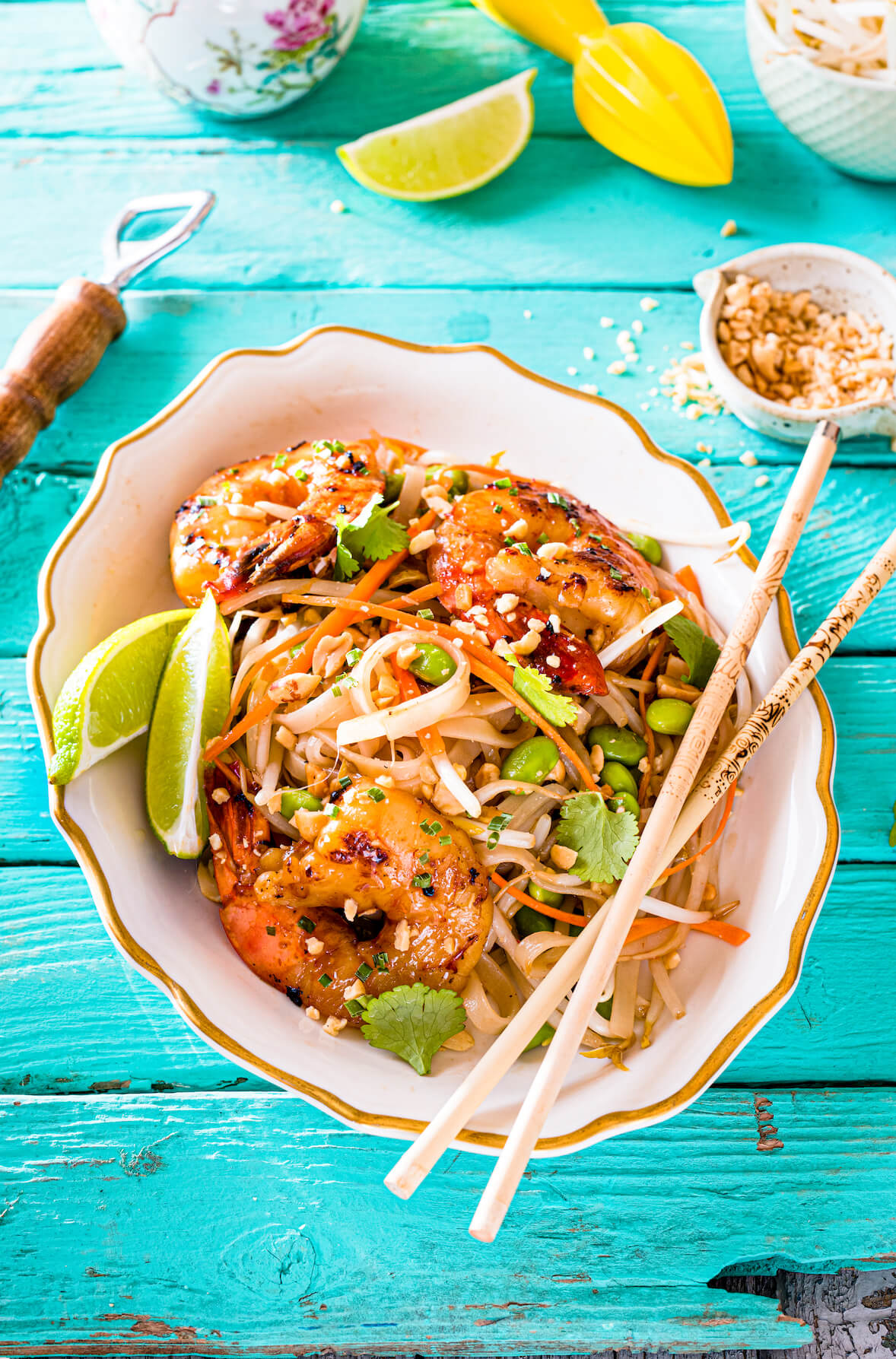 Pad thaï aux crevettes