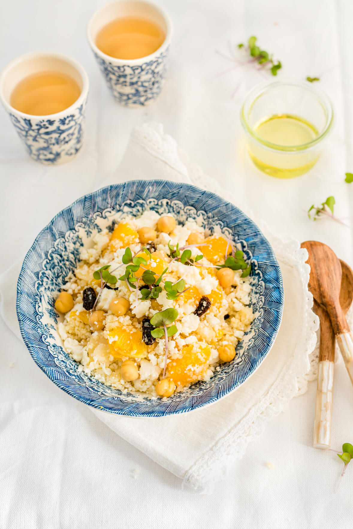 Salade de chou-fleur d'inspiration marocaine