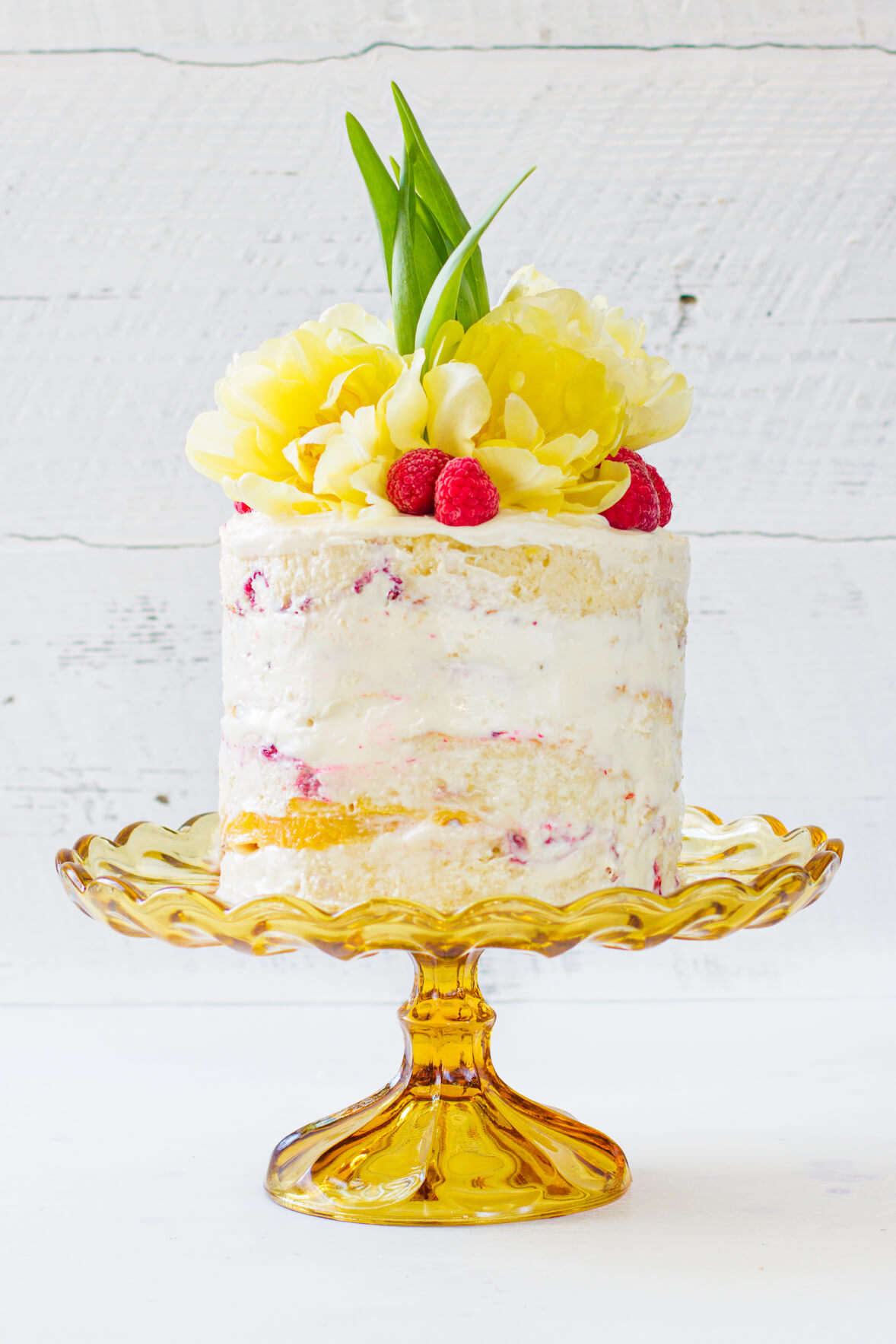 Naked cake aux framboises