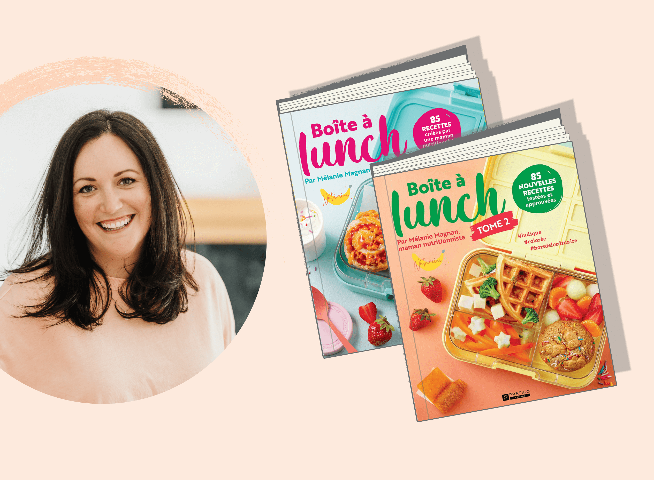 Livre de recettes Boîte à lunch par Nutrimini (mélanie Magnan, nutritionniste) Tome 2