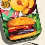 Baguette aubergine et halloumi