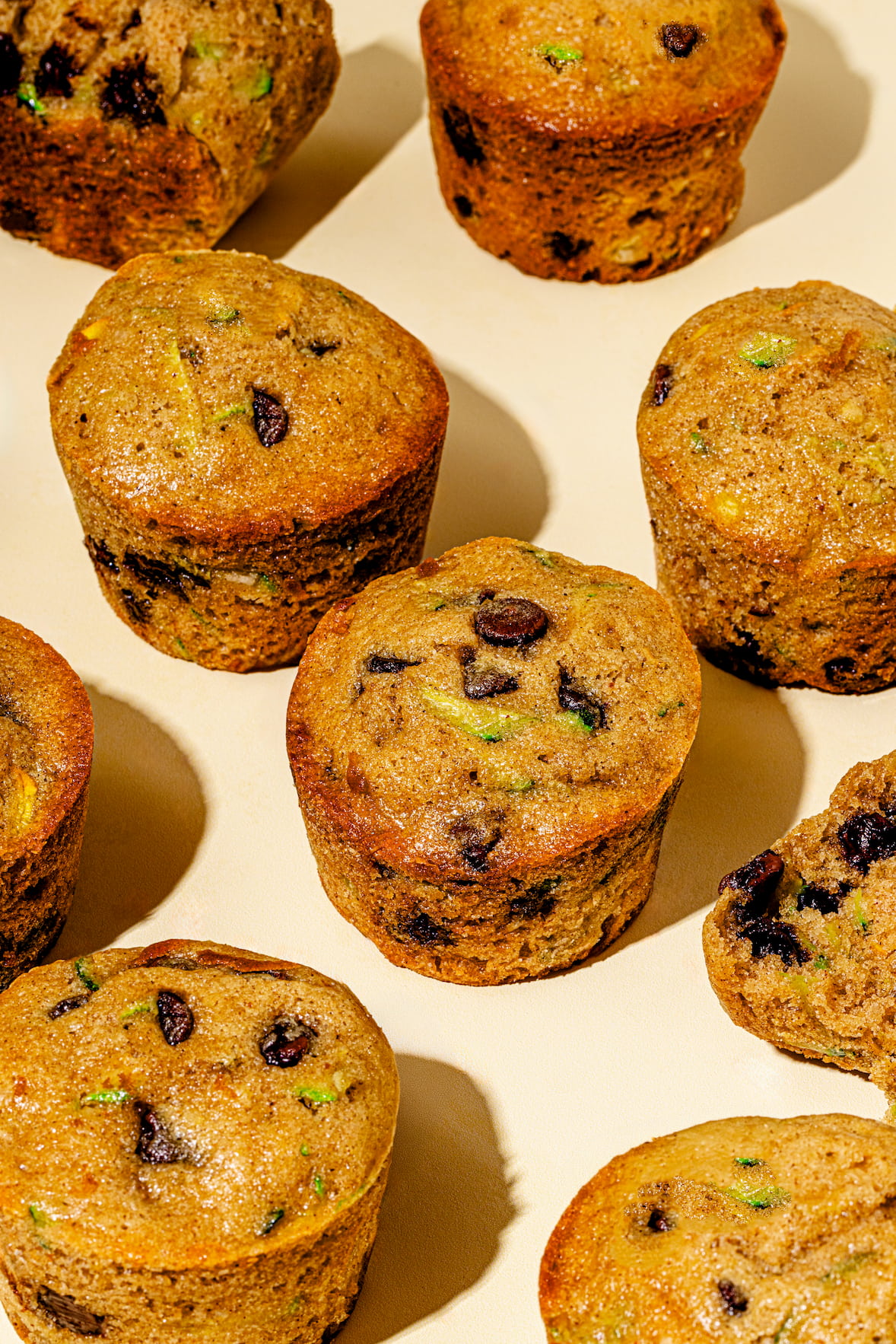 Muffins aux courgettes et au chocolat