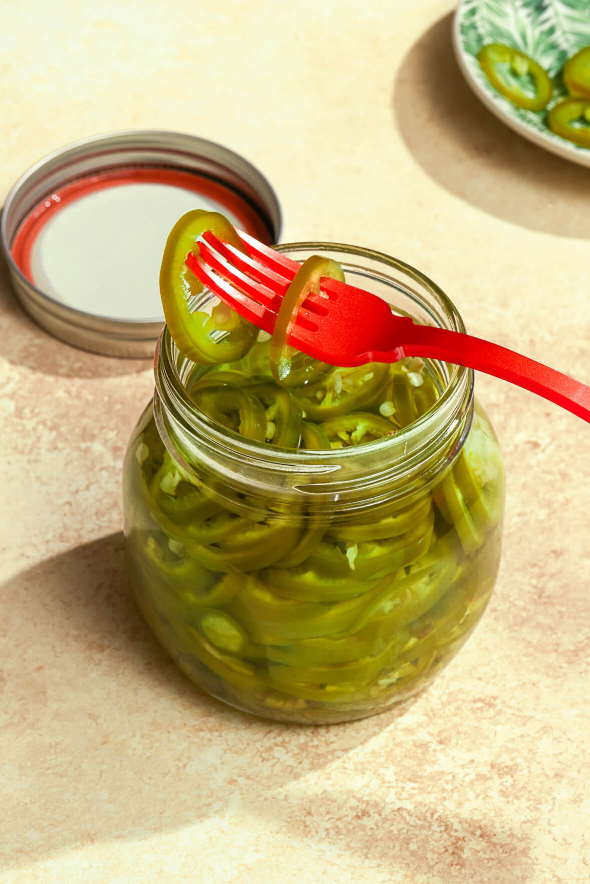 Piments forts jalapenos marinés
