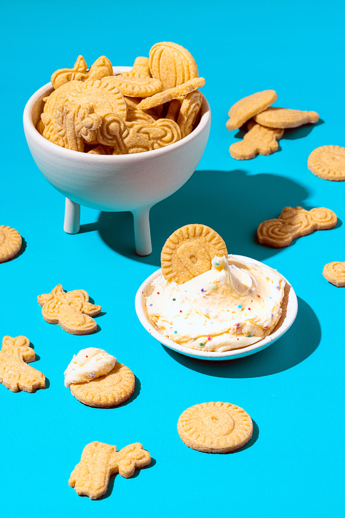 Dunkaroos à la vanille avec crémage confettis (collations des années 1990 et 2000)
