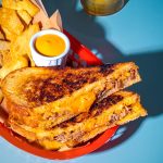 Grilled cheese avec viande à fondue