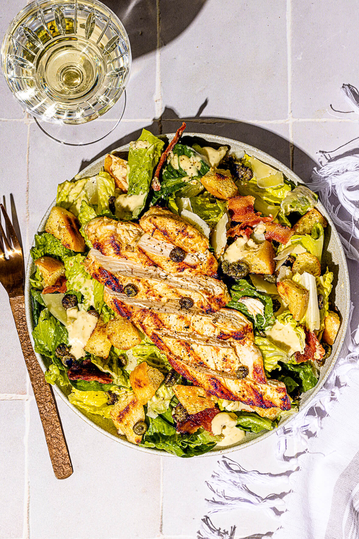 Salade César au poulet grillé