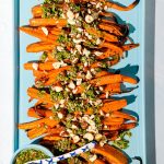 Carottes glacées au miel avec chimichurri
